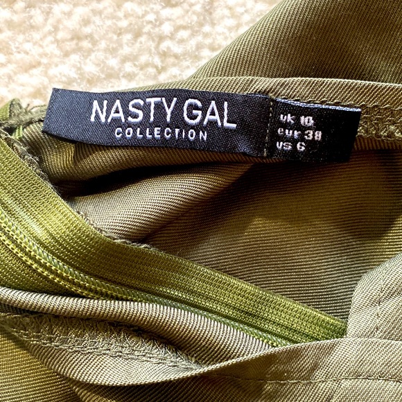 Green khaki summer/spring dress - Picture 3 of 3